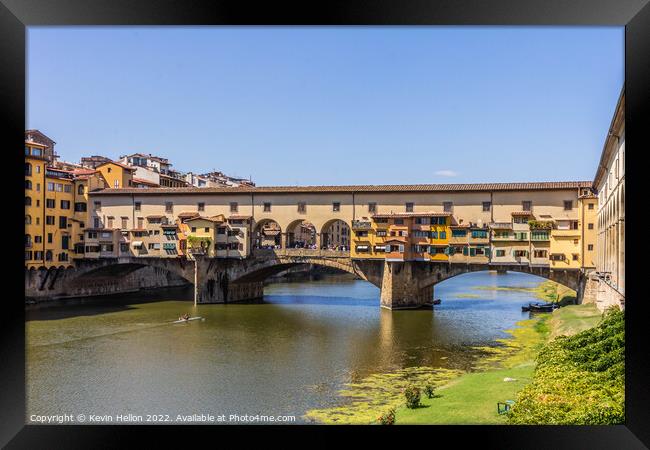 Ponte Vecchio, Florence, Italy Framed Print by Kevin Hellon