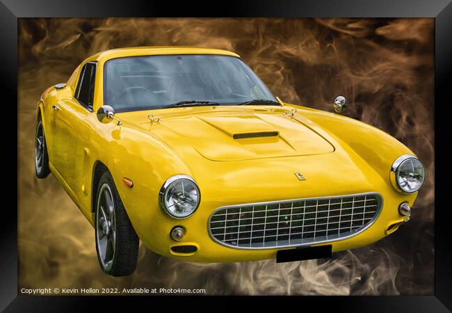 Ferrari 250 GT classic sports car Framed Print by Kevin Hellon