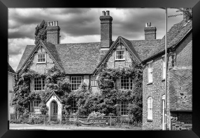 Typical architecture in Thame Framed Print by Kevin Hellon