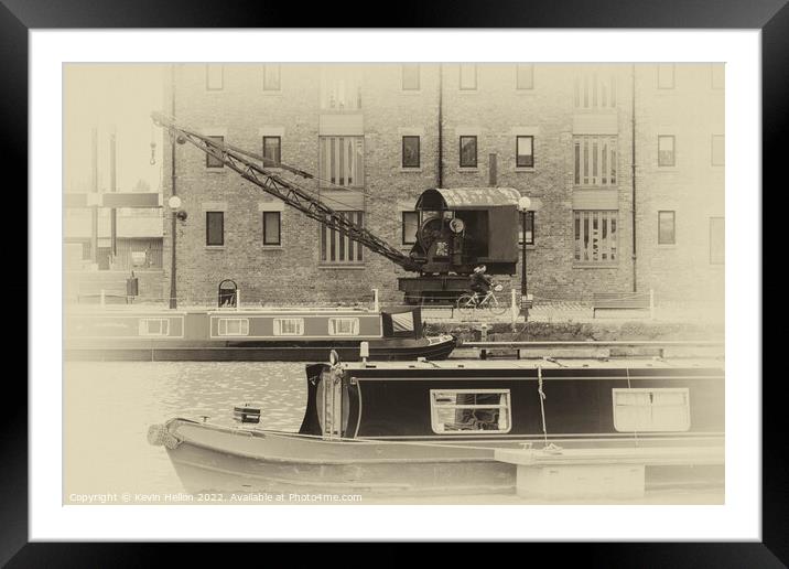 Gloucester Docks - Antique Print Series -6 Framed Mounted Print by Kevin Hellon