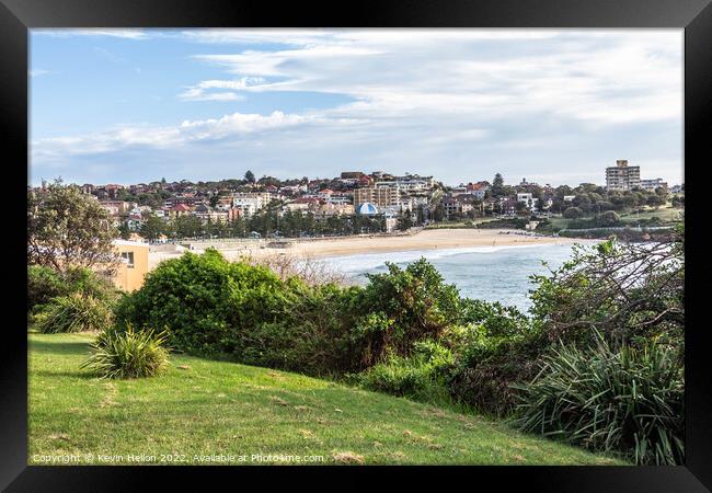 Beach, Coogee, Sydney, New South Wales, NSW, Australia Framed Print by Kevin Hellon