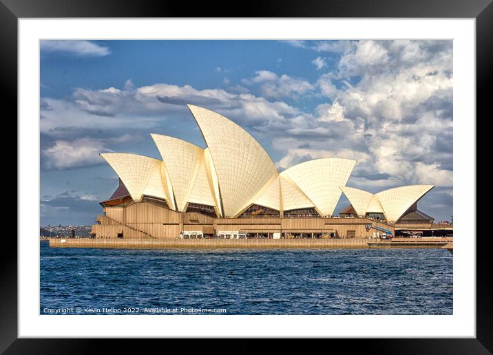 Sydney Opera House viewed from the West Framed Mounted Print by Kevin Hellon