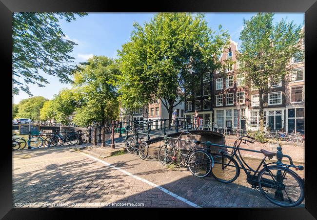 Brouwersgracht, Amsterdam Framed Print by Kevin Hellon