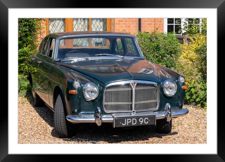 Rover 3 litre car Framed Mounted Print by Kevin Hellon