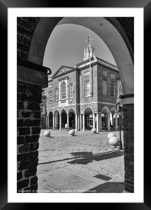 The Guidhall taken from the Corn Exchange, High Wycombe, Framed Mounted Print by Kevin Hellon