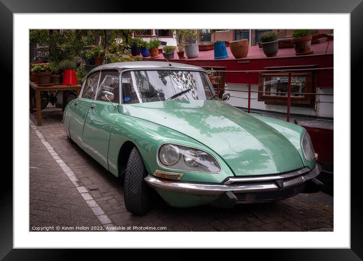 Classic Citroen DS saloon car Framed Mounted Print by Kevin Hellon