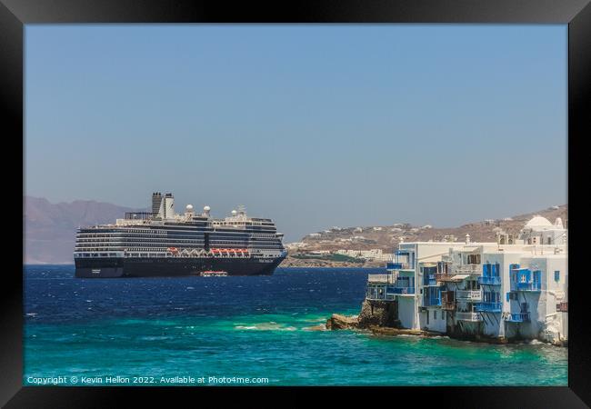 The Holland America cruise ship Eurodam  Framed Print by Kevin Hellon