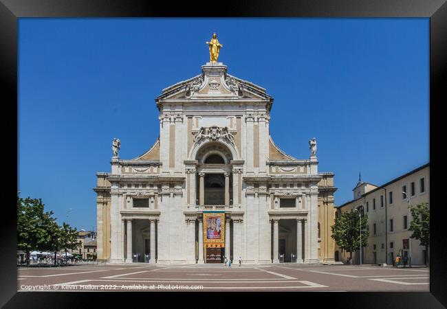 Basilica Santa Maria degli Angeli. Assisi, Framed Print by Kevin Hellon