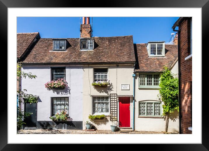 St Mary's Square, Aylesbury, Buckinghamshire, England Framed Mounted Print by Kevin Hellon