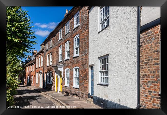 St Mary's Square, Aylesbury, Buckinghamshire, England Framed Print by Kevin Hellon