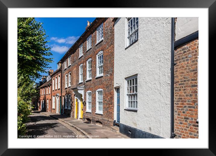 St Mary's Square, Aylesbury, Buckinghamshire, England Framed Mounted Print by Kevin Hellon