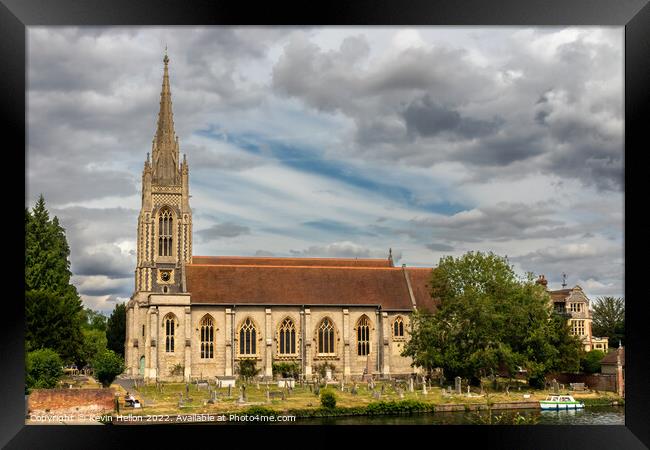 All SAints Church, Marlow, Buckinghamshire, England Framed Print by Kevin Hellon