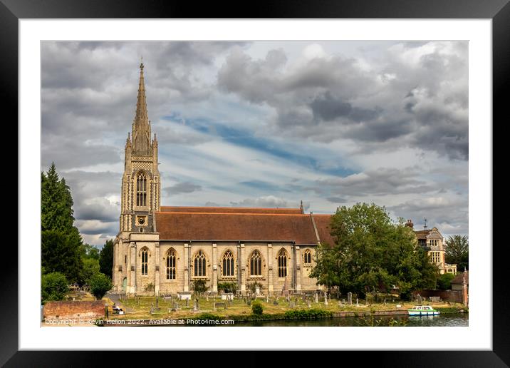 All SAints Church, Marlow, Buckinghamshire, England Framed Mounted Print by Kevin Hellon