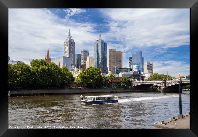 Cruising the Yarra River Framed Print by Kevin Hellon
