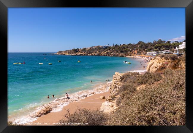 Praia dos Aveiros, Albufeira, Algarve, Portugal Framed Print by Kevin Hellon