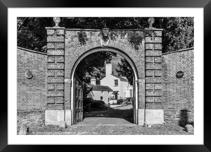 Entrance to Prebendal House, Old Aylesbury, Framed Mounted Print by Kevin Hellon