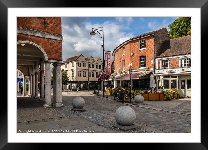 High Street/ Church Street, High Wycombe, Framed Mounted Print by Kevin Hellon