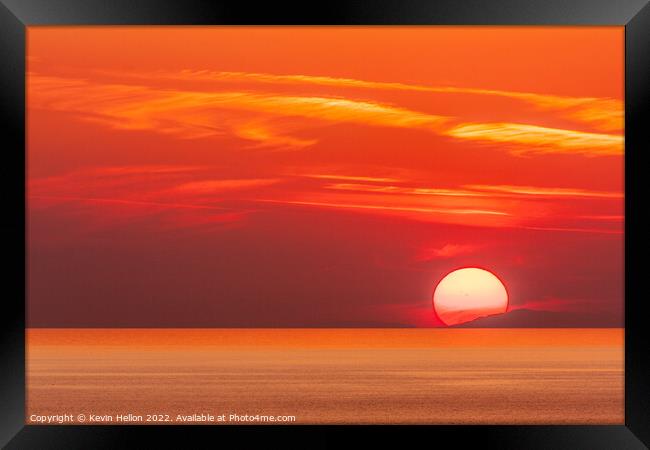 Sky sun Framed Print by Kevin Hellon