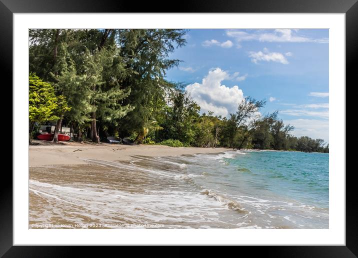 Thapthim Beach, Trat, Thailand Framed Mounted Print by Kevin Hellon