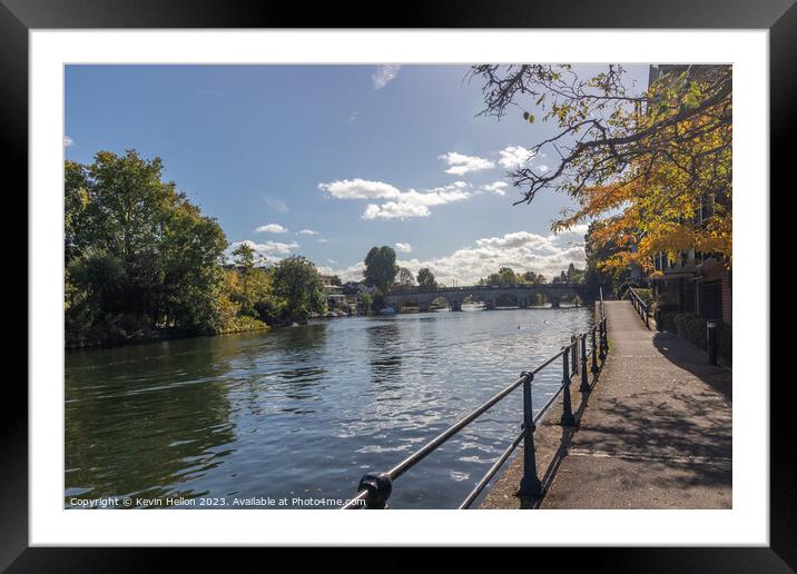 The River Thames at Maidenhead, Framed Mounted Print by Kevin Hellon