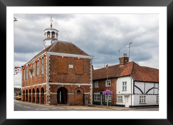 The old Market Hall, Old Amersham Framed Mounted Print by Kevin Hellon