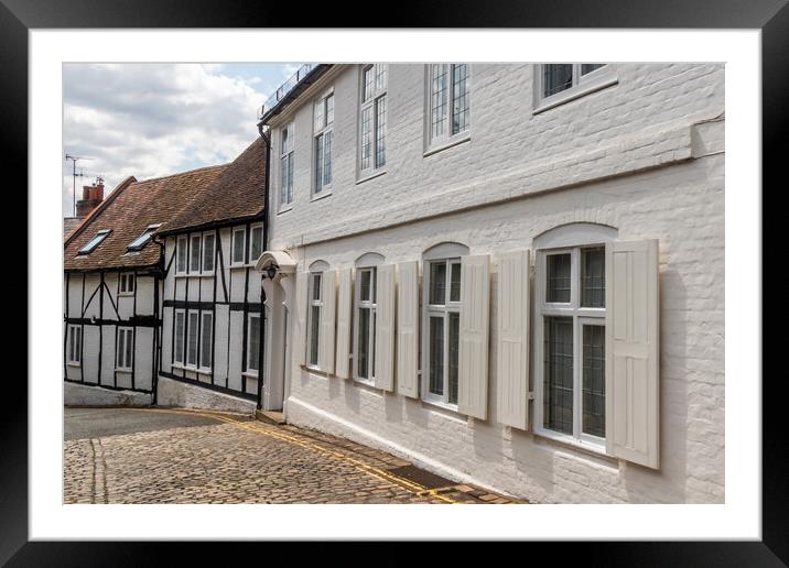 Houses on Parsons Fee, Old Aylesbury, Framed Mounted Print by Kevin Hellon