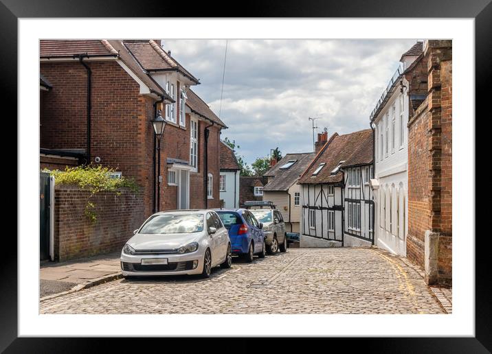 Houses on Parsons Fee, Old Aylesbury, Framed Mounted Print by Kevin Hellon