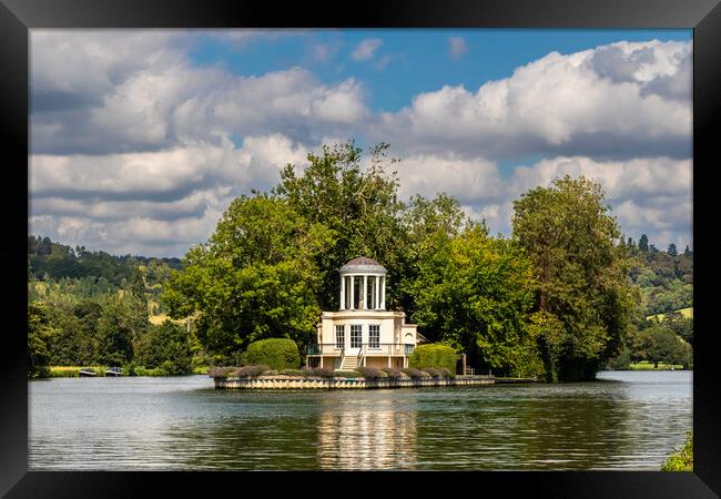 Folly on Temple island in the middle of the River Thames Framed Print by Kevin Hellon