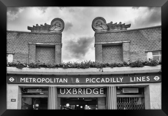 Uxbridge underground station    Framed Print by Kevin Hellon