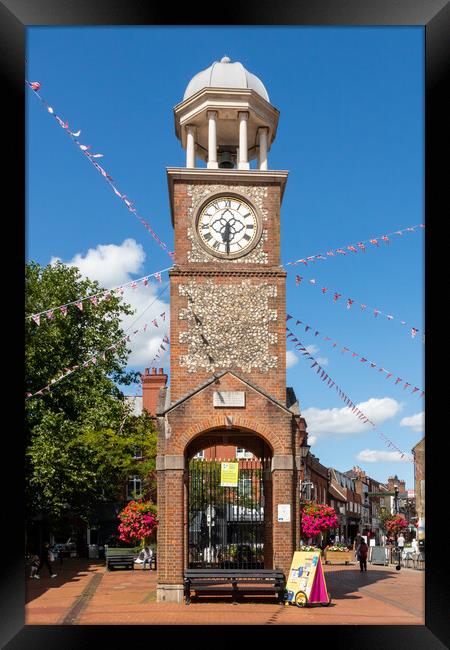 The Clock Tower, Market Square, Chesham, Framed Print by Kevin Hellon