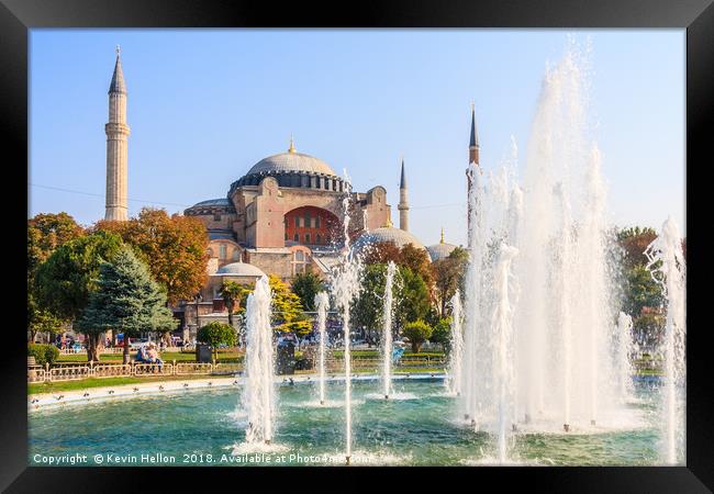 Sultan Ahmad Maydan Fountain Framed Print by Kevin Hellon