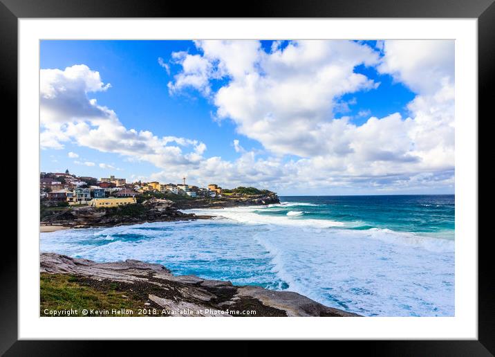 A beautiful sunny day, Tamarara beach Framed Mounted Print by Kevin Hellon