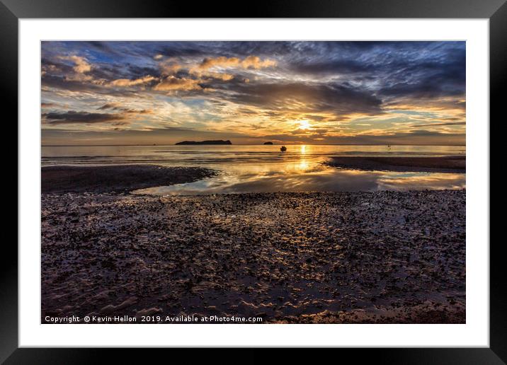 Sunrise at Sanamran Beach Framed Mounted Print by Kevin Hellon