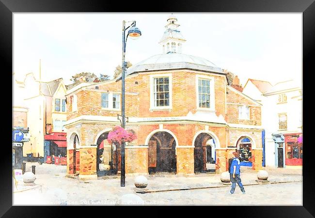 View of the Cornmarket building on Church street.  Framed Print by Kevin Hellon