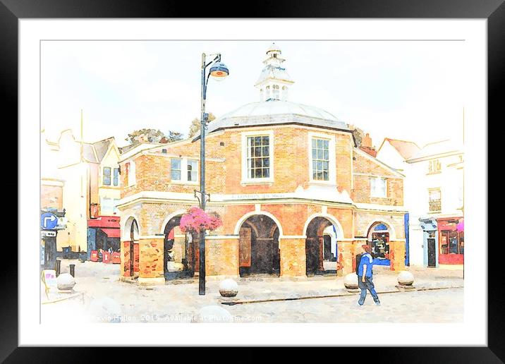 View of the Cornmarket building on Church street.  Framed Mounted Print by Kevin Hellon
