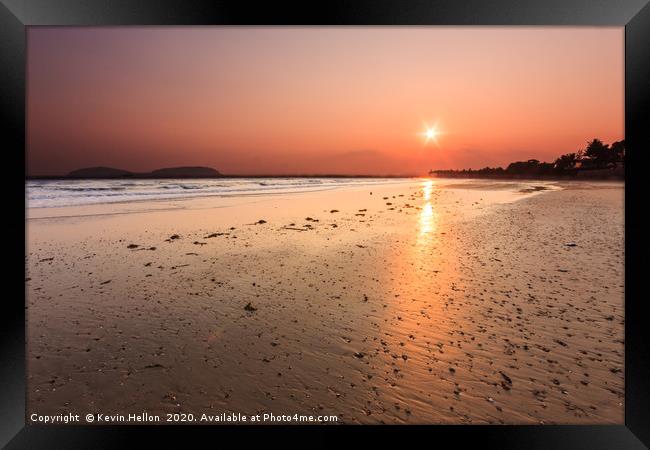 Sunrise at Sai Ri beach, Framed Print by Kevin Hellon