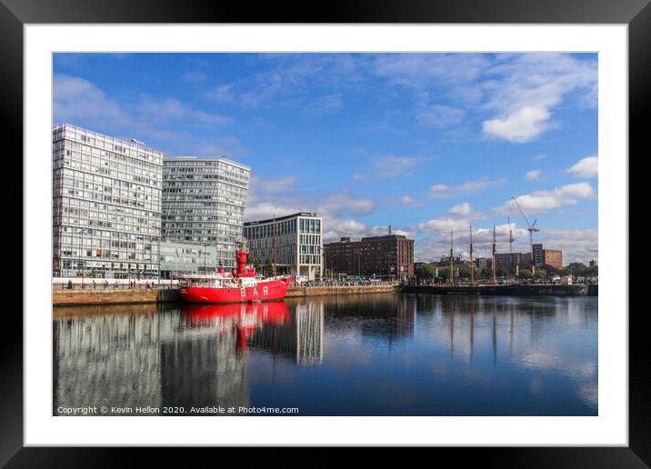 Lightship, Canning Dock, Liverpool Framed Mounted Print by Kevin Hellon