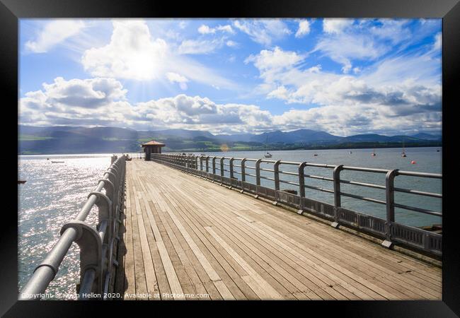 Beaumaris pier Framed Print by Kevin Hellon