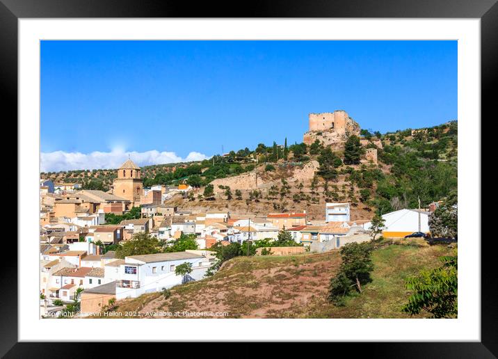 Castle, Huelma, Jaen Province, Spain Framed Mounted Print by Kevin Hellon