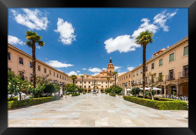  The Plaza de las Palomas Framed Print by Kevin Hellon