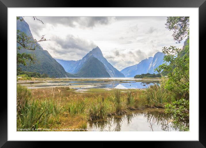 Milford Sound, Southland Framed Mounted Print by Kevin Hellon