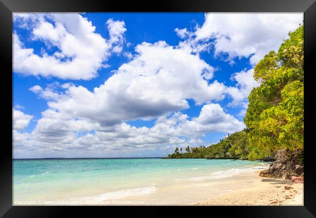 Easo beach, Lifou, New Caledonia, South Pacific Framed Print by Kevin Hellon