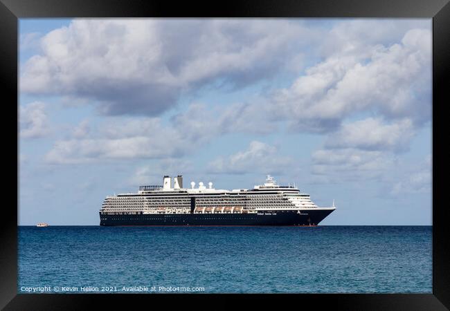  cruise ship Oosterdam Framed Print by Kevin Hellon