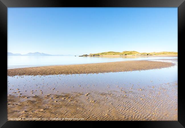 Newborough beach Framed Print by Kevin Hellon