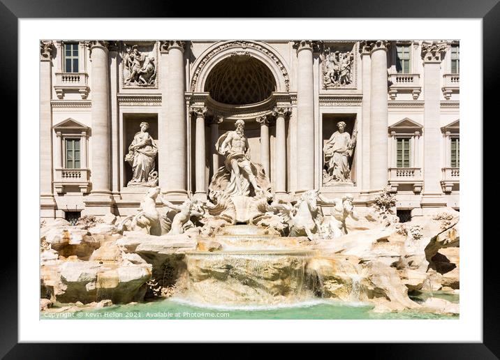 The Fountain of Trevi Framed Mounted Print by Kevin Hellon