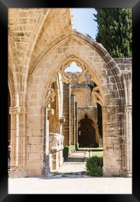 Bellapais Abbey, Northern Cyprus Framed Print by Kevin Hellon