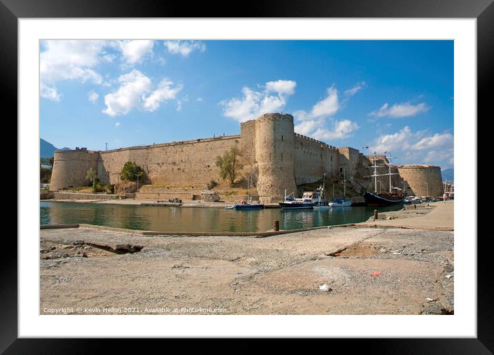 Kyrenia Castle, Northern Cyprus Framed Mounted Print by Kevin Hellon
