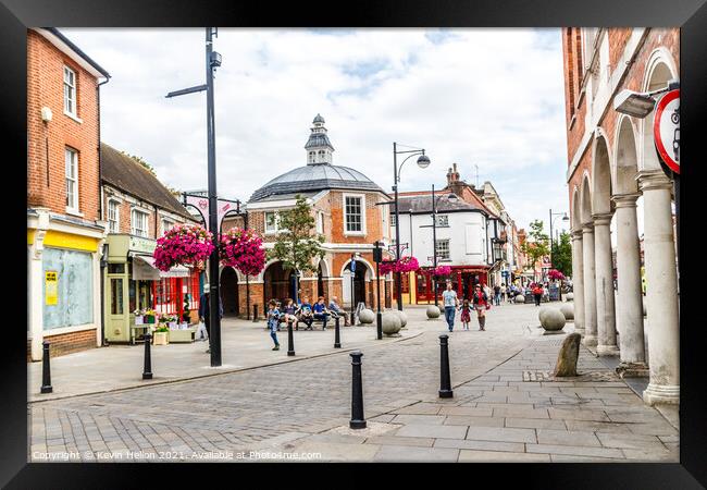  View down church street Framed Print by Kevin Hellon