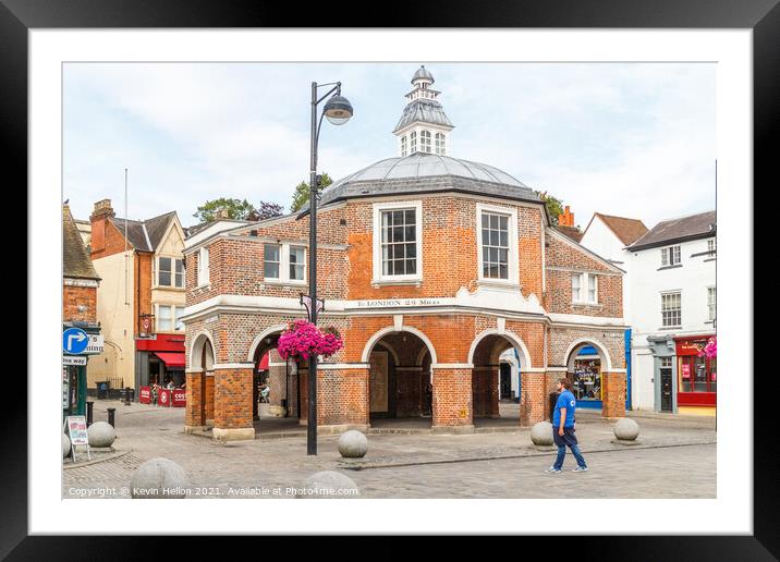 View of the Cornmarket building Framed Mounted Print by Kevin Hellon