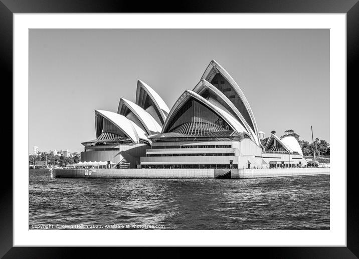 View of the Opera House Framed Mounted Print by Kevin Hellon